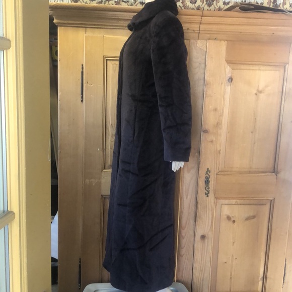 Cinzia Rocca Piacenza Baby Llama Brown Classic Italian Coat size 8 - Picture 3 of 10